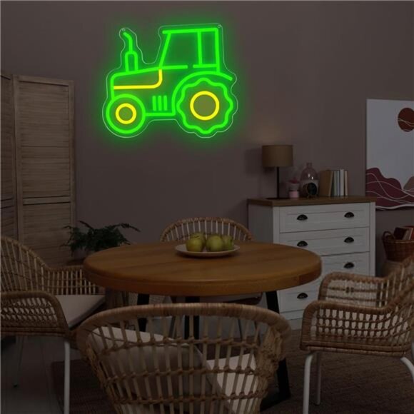 John Deere Tractor LED Neon Sign Wall Decor Light Man Cave Farm Farmer Garage NW - Picture 5 of 7